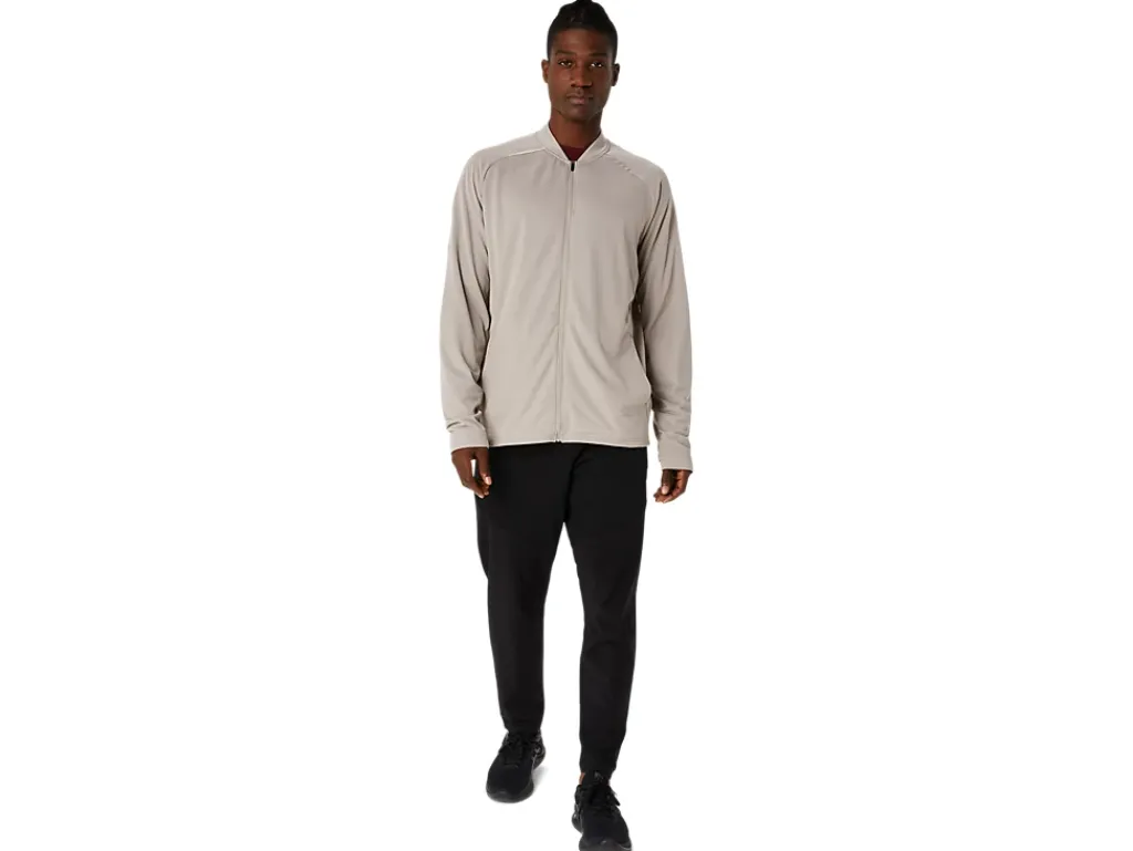 ASICS ACTIBREEZE JACQUARD GRID FULL ZIP JACKET-Men Training|Jackets & Outerwear