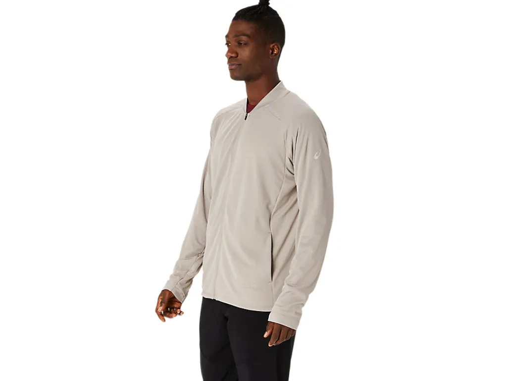 ASICS ACTIBREEZE JACQUARD GRID FULL ZIP JACKET-Men Training|Jackets & Outerwear