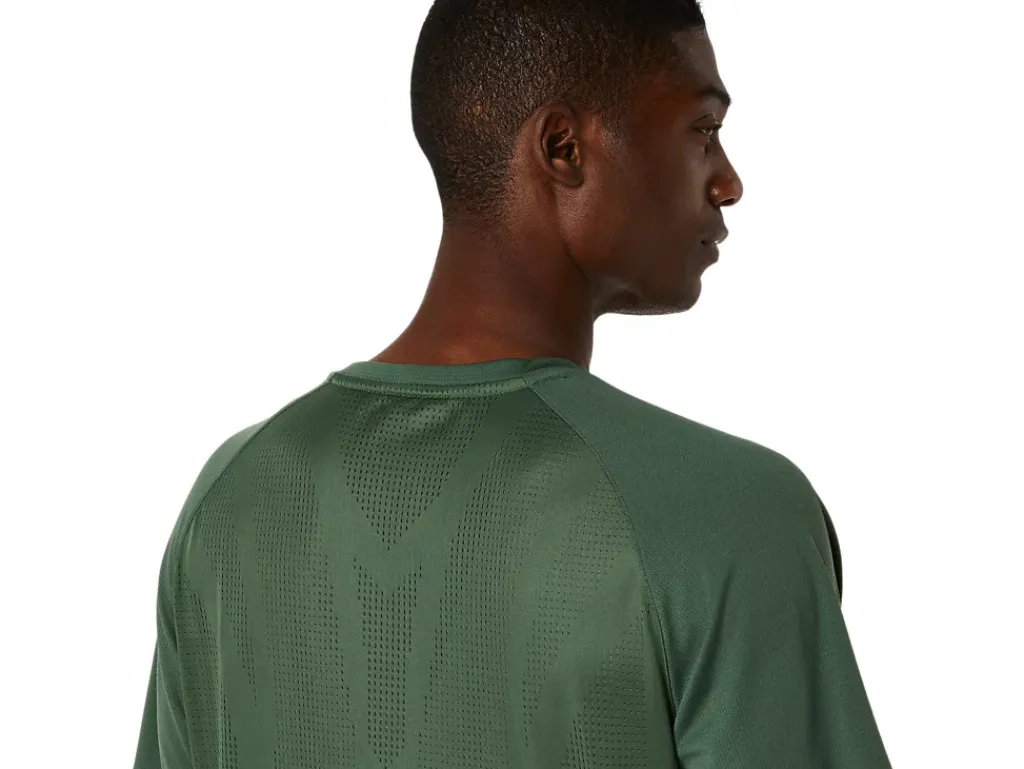 ASICS ACTIBREEZE JACQUARD KNIT SHORT SLEEVE TOP-Men Training|T-Shirts & Tops