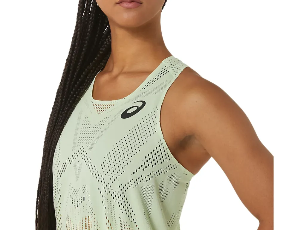 ASICS ACTIBREEZE JACQUARD SINGLET-Women Track & Field|T-Shirts & Tops