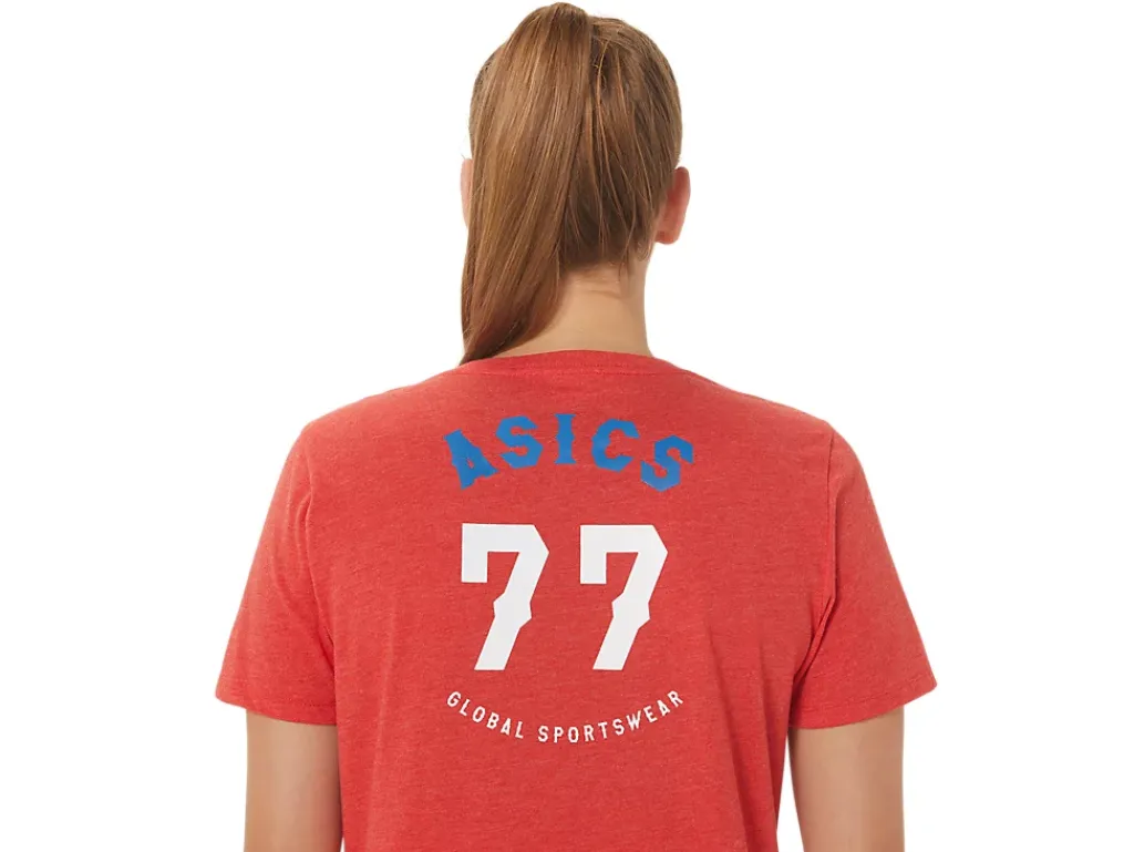 ASICS 1977 HERITAGE AMERICANA V-NECK-Women Extended Sizes|T-Shirts & Tops