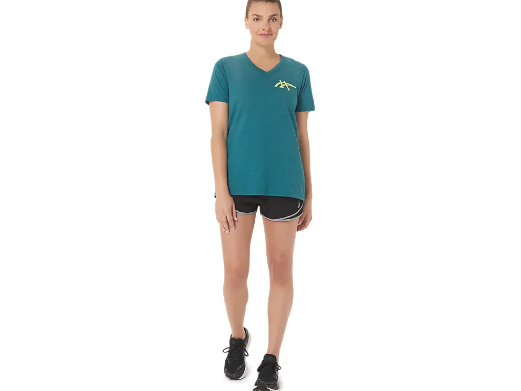 ASICS 1977 HERITAGE AMERICANA V-NECK-Women Extended Sizes|T-Shirts & Tops