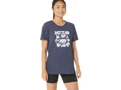 ASICS  HIBISCUS SLOGAN CREW-Women Extended Sizes|T-Shirts & Tops