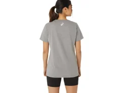 ASICS  HIBISCUS SLOGAN CREW-Women Extended Sizes|T-Shirts & Tops