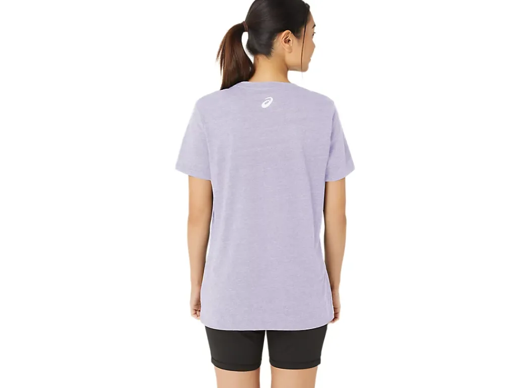 ASICS HIBISCUS SLOGAN CREW-Women Extended Sizes|T-Shirts & Tops