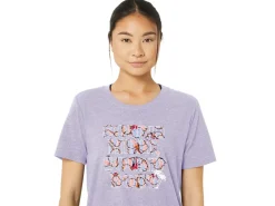 ASICS HIBISCUS SLOGAN CREW-Women Extended Sizes|T-Shirts & Tops