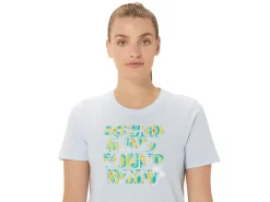 ASICS HIBISCUS SLOGAN CREW-Women Extended Sizes|T-Shirts & Tops