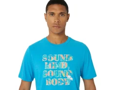 ASICS HIBISCUS SLOGAN TEE-Men Training|Extended Sizes