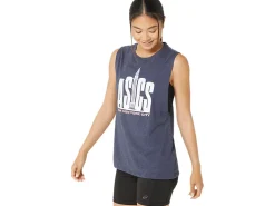 ASICS NYC CITYSCAPE RUN MUSCLE TEE-Women Extended Sizes|T-Shirts & Tops