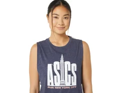 ASICS NYC CITYSCAPE RUN MUSCLE TEE-Women Extended Sizes|T-Shirts & Tops