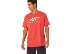 ASICS STRIPE SHORT SLEEVE TEE-Women T-Shirts & Tops|Valentine's Day
