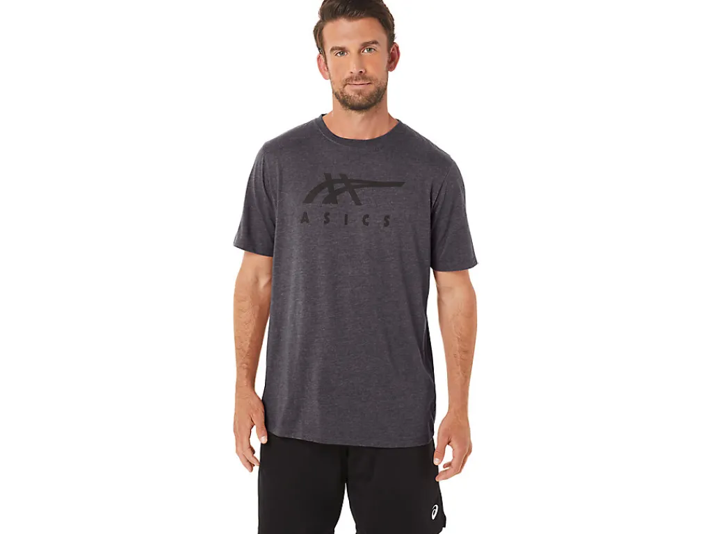ASICS STRIPE SHORT SLEEVE TEE-Women Extended Sizes|T-Shirts & Tops