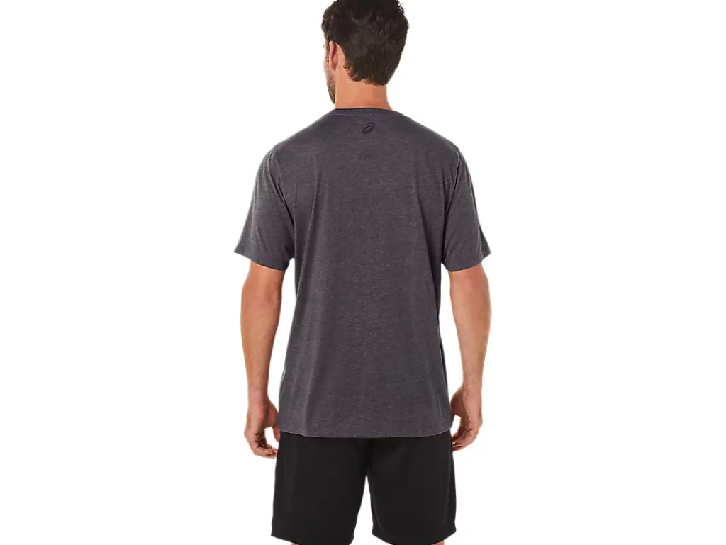 ASICS STRIPE SHORT SLEEVE TEE-Women Extended Sizes|T-Shirts & Tops
