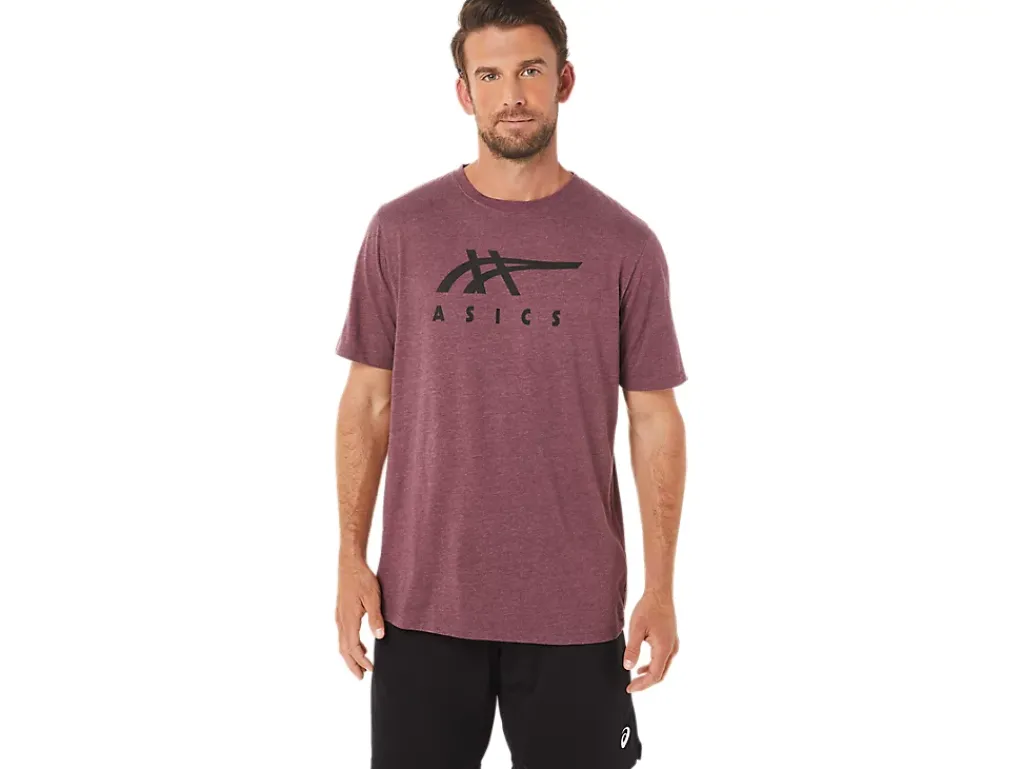 ASICS STRIPE SHORT SLEEVE TEE-Women T-Shirts & Tops|Valentine's Day