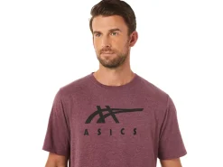 ASICS STRIPE SHORT SLEEVE TEE-Women T-Shirts & Tops|Valentine's Day