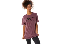 ASICS STRIPE SHORT SLEEVE TEE-Women T-Shirts & Tops|Valentine's Day