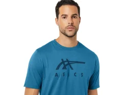 ASICS STRIPE SHORT SLEEVE TEE-Women Extended Sizes|T-Shirts & Tops