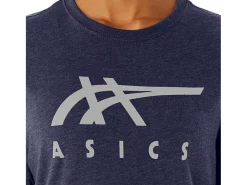 ASICS STRIPE SHORT SLEEVE TEE-Women Extended Sizes|T-Shirts & Tops