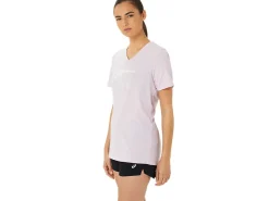 ASICS STRIPES V-NECK-Women T-Shirts & Tops|Extended Sizes