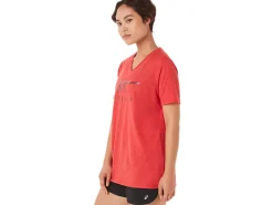 ASICS STRIPES V-NECK-Women T-Shirts & Tops