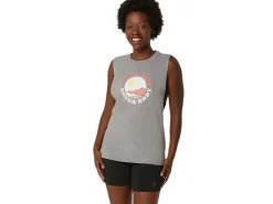 ASICS SUN IN THE SKY SLOGAN MUSCLE TEE-Women T-Shirts & Tops