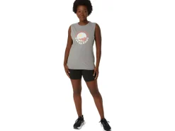 ASICS SUN IN THE SKY SLOGAN MUSCLE TEE-Women T-Shirts & Tops
