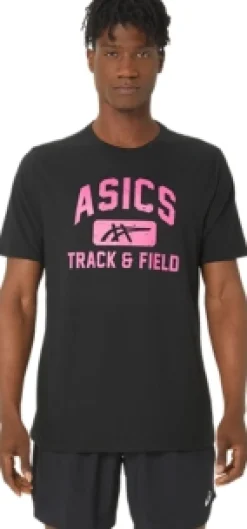 ASICS UNISEX TRACK AND FIELD GRAPHIC TEE-Women Track & Field|Extended Sizes