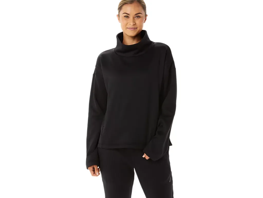 ASICS BRUSHED KNIT PULLOVER-Women T-Shirts & Tops