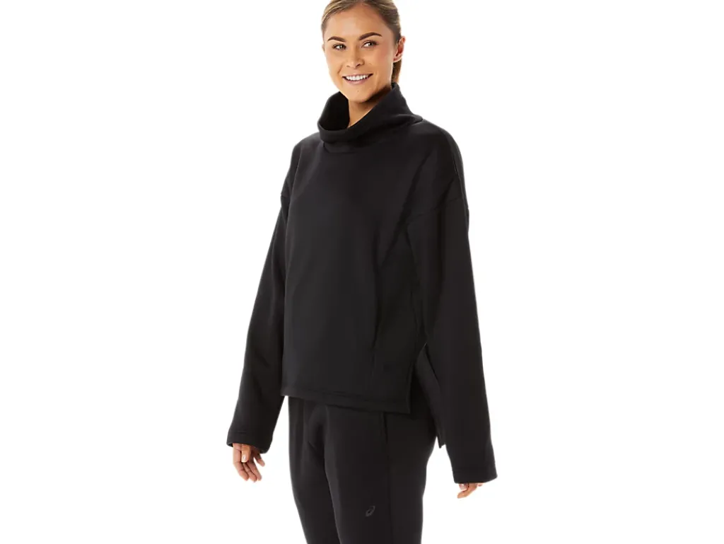 ASICS BRUSHED KNIT PULLOVER-Women T-Shirts & Tops
