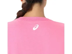 ASICS CARNATION SHORT SLEEVE V-NECK-Women T-Shirts & Tops