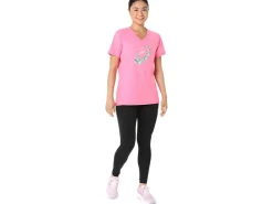 ASICS CARNATION SHORT SLEEVE V-NECK-Women T-Shirts & Tops