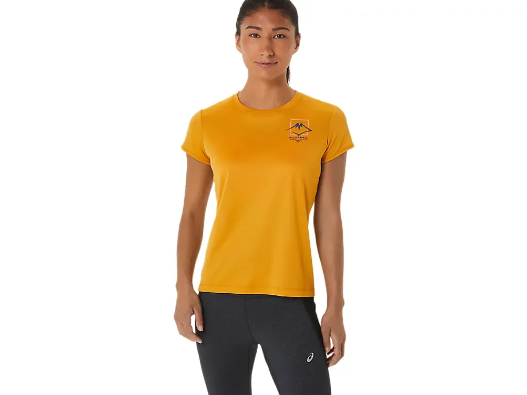 ASICS FUJITRAIL LOGO SHORT SLEEVE TOP-Women Trail Running|Trail Running