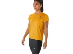 ASICS FUJITRAIL LOGO SHORT SLEEVE TOP-Women Trail Running|Trail Running