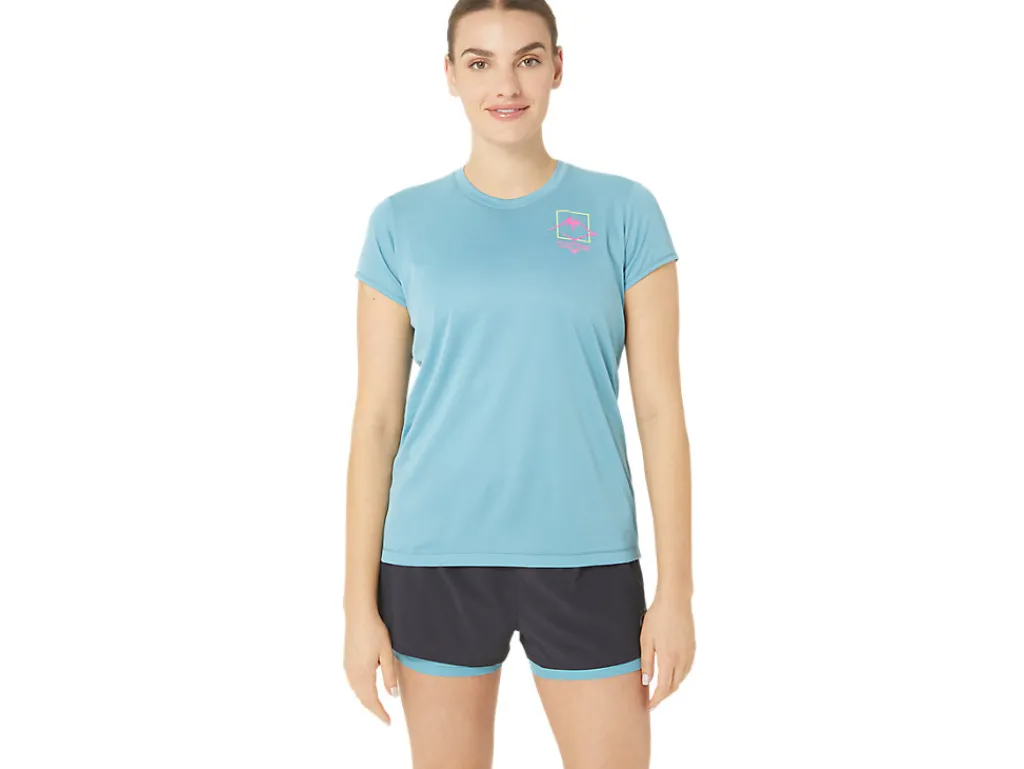 ASICS FUJITRAIL LOGO SHORT SLEEVE TOP-Women Trail Running|Trail Running