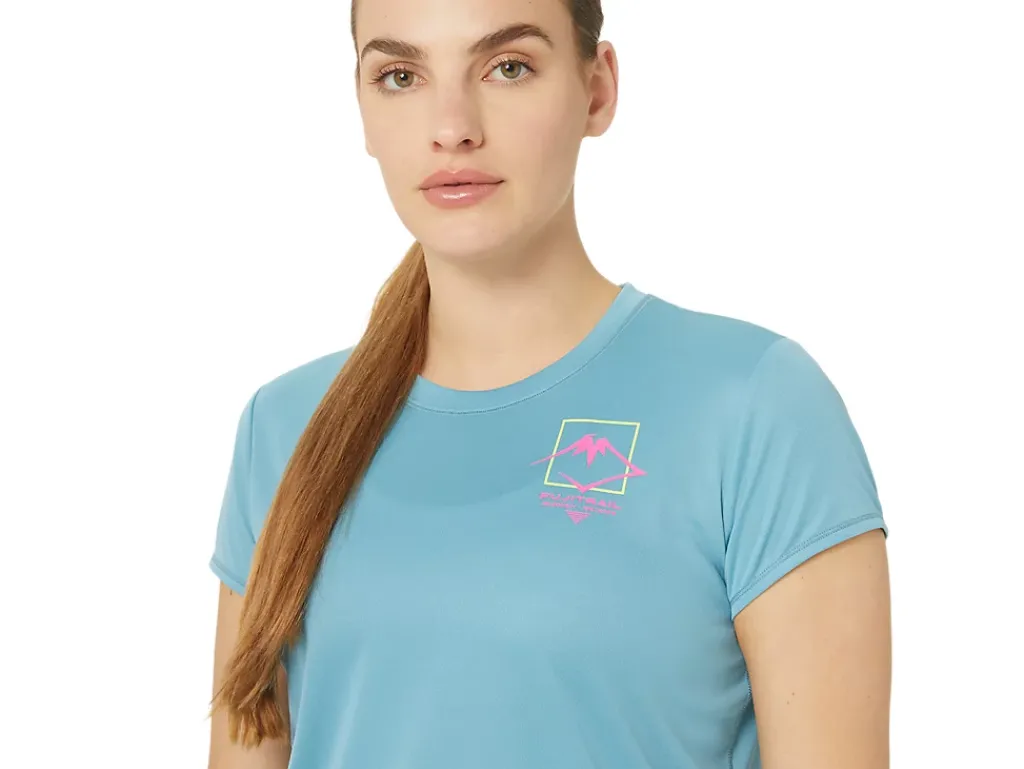 ASICS FUJITRAIL LOGO SHORT SLEEVE TOP-Women Trail Running|Trail Running