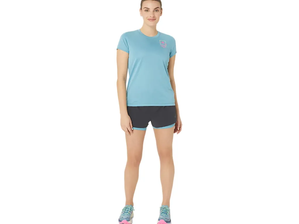 ASICS FUJITRAIL LOGO SHORT SLEEVE TOP-Women Trail Running|Trail Running