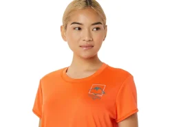 ASICS FUJITRAIL LOGO SHORT SLEEVE TOP-Women Trail Running|Trail Running