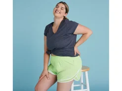 ASICS HEATHER VNECK TOP-Women Extended Sizes|T-Shirts & Tops