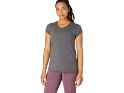 ASICS HEATHER VNECK TOP-Women Extended Sizes|T-Shirts & Tops