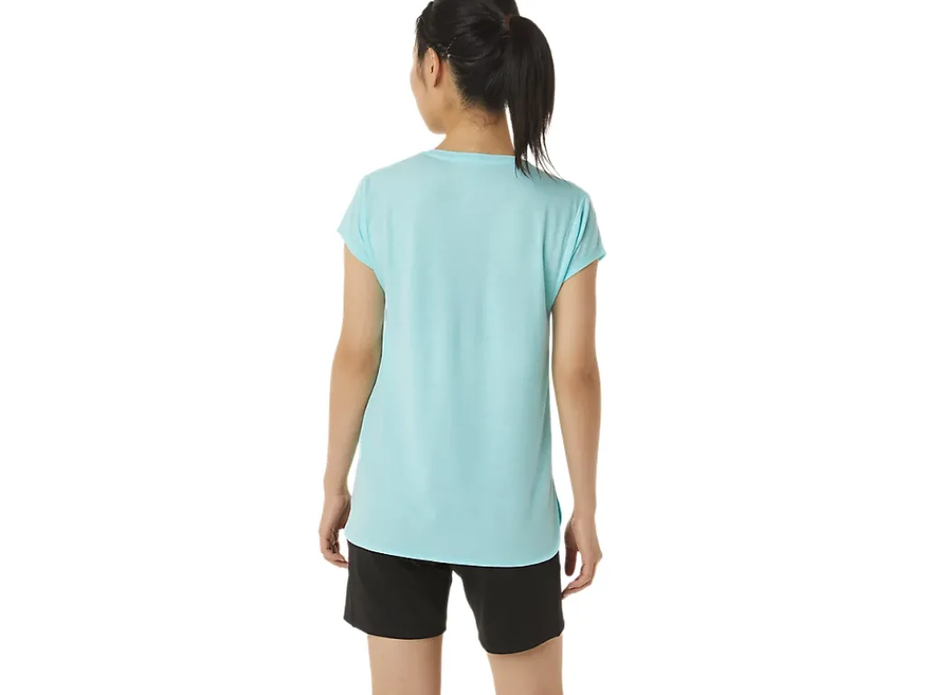 ASICS HEATHER VNECK TOP-Women Extended Sizes|T-Shirts & Tops
