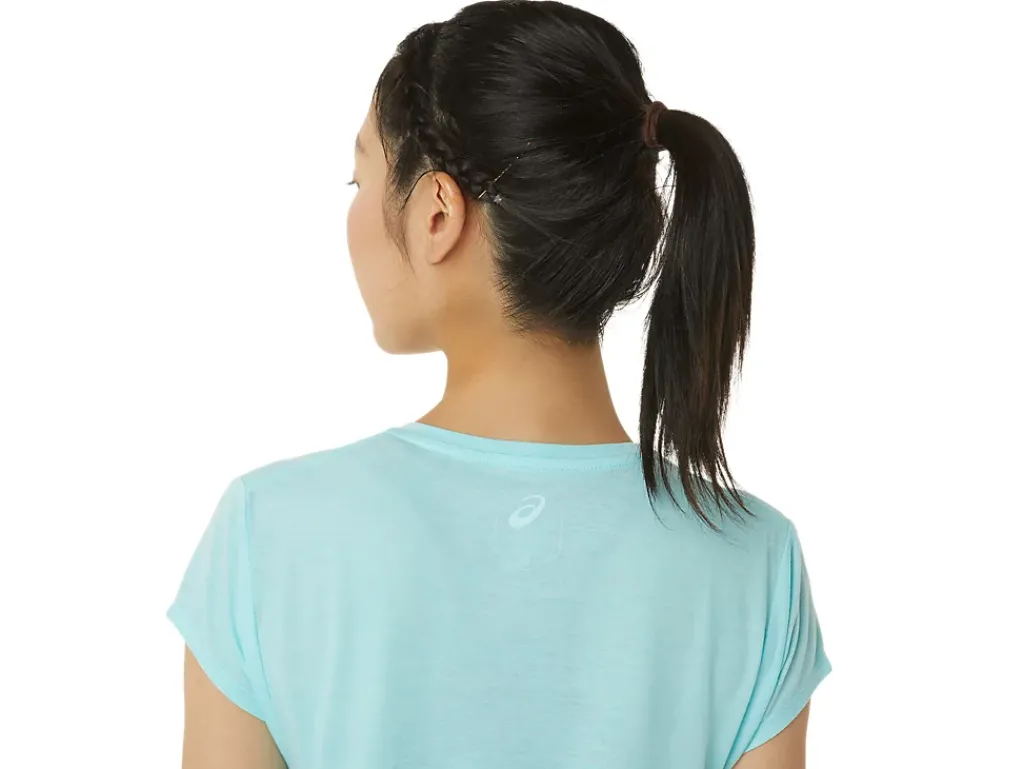 ASICS HEATHER VNECK TOP-Women Extended Sizes|T-Shirts & Tops