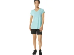 ASICS HEATHER VNECK TOP-Women Extended Sizes|T-Shirts & Tops