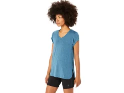 ASICS HEATHER VNECK TOP-Women Extended Sizes|T-Shirts & Tops