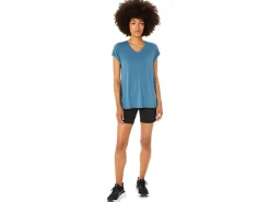 ASICS HEATHER VNECK TOP-Women Extended Sizes|T-Shirts & Tops