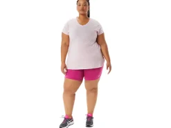 ASICS HEATHER VNECK TOP-Women Extended Sizes|T-Shirts & Tops