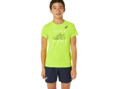 ASICS KIDS; TENNIS GRAPHIC SHORT SLEEVE TOP-Kids Tennis|Clothing