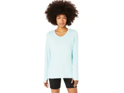 ASICS LONG SLEEVE HEATHER TOP-Women Extended Sizes|T-Shirts & Tops