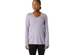 ASICS LONG SLEEVE HEATHER TOP-Women Extended Sizes|T-Shirts & Tops