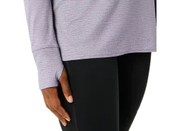 ASICS LONG SLEEVE HEATHER TOP-Women Extended Sizes|T-Shirts & Tops