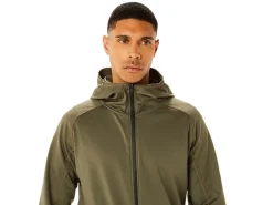 ASICS MEN ACTIBREEZE JACQUARD BRUSHED KNIT JACKET-Men Training|Jackets & Outerwear